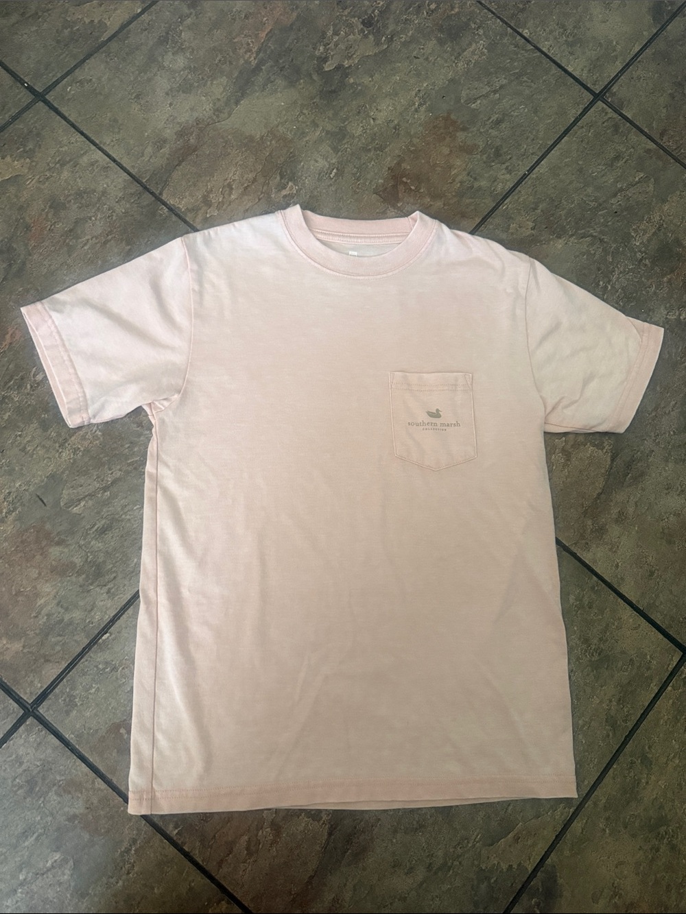 Southern Marsh Kids Pale Pink Pocket Tee